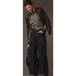 Anthropologie Pilcro Seamed Flounce High-Rise Wide Leg Jeans Women’s Sz. 29